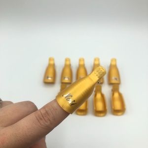 Gold - 10 Piece - Gel Nail Soak Off Caps